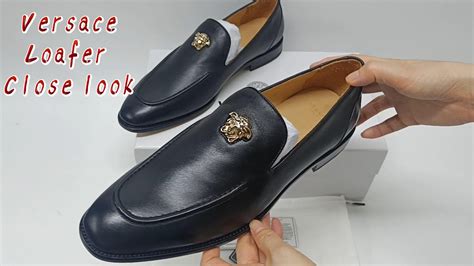 versace collection mens loafers|medusa apron toe loafer men.